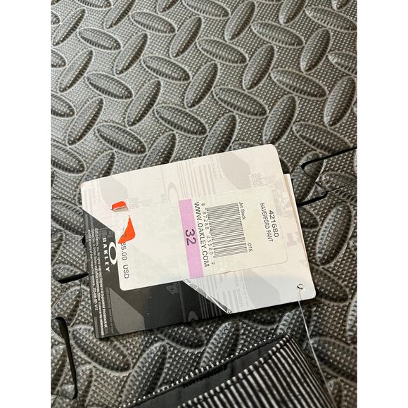 NWT Oakley Haverford Golf Pant Jet Black Gray Mens Performance Size 32 x 32 - Picture 4 of 9